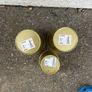 3x golden flower pots inside & outside Image 2