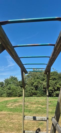 Wooden monkey bars