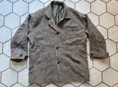 Women's Avoca vintage wool coat winter size 16 Made in Ireland grey