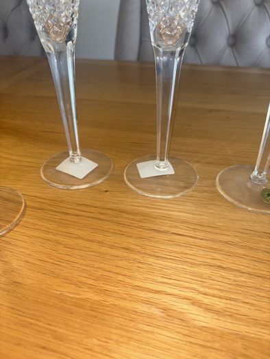Complete Set of 8 Waterford Crystal Millenium Toasting Flutes