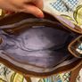 Brown leather shoulder bag Image 6