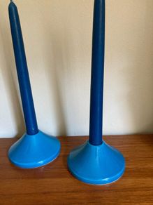 Cath Kidston candleholders ( 2) with 2 Free Candles