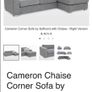 Grey L shaped corner sofa Image 2