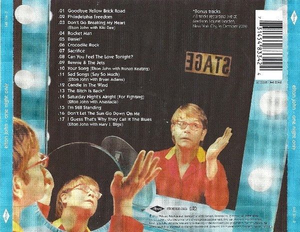 elton john - one night only - the greatest hits  CD