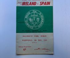 Ireland v Spain World Cup qualifier 1965