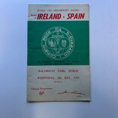 Ireland v Spain World Cup qualifier 1965