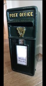 Vintage Irish Wedding Post Box + Custom Front Cover - Hire