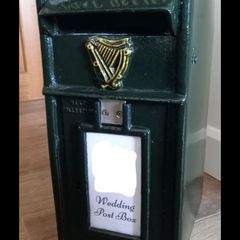 Vintage Irish Wedding Post Box + Custom Front Cover - Hire