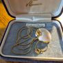 Vintage Shell Pendant and Necklace Image 9