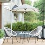 _Garden Furniture Set 3 Piece Garden Furniture Set Poly Rattan Lounge Image 2