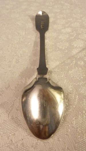 Antique Edwardian Solid Silver Grapefruit Spoon, London 1904, John, Henry & Charles Lias