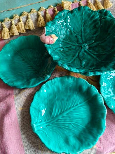 Vintage Bowl & 4 Plates
