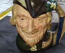Old Royal Doulton Robin Hood Character Mug or Jug 1959 Postage Available or Collection Measurements in Photos,