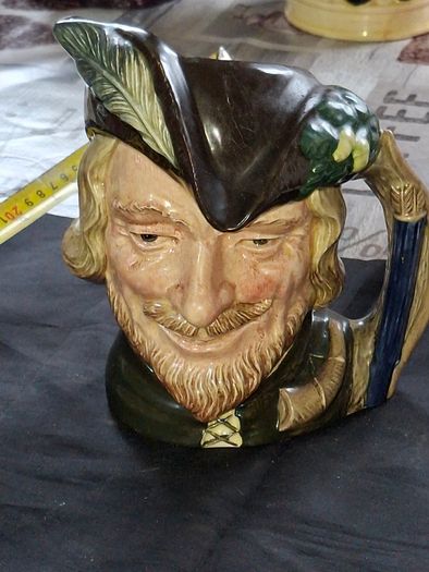 Old Royal Doulton Robin Hood Character Mug or Jug 1959 Postage Available or Collection Measurements in Photos,