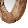 Decorative Mirror Teak 60 cm Round Image 4