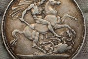 United Kingdom 1893 Silver Crown Queen Victoria LVII