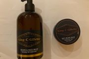 Gillette Beard and face wash and Beard Balm. New