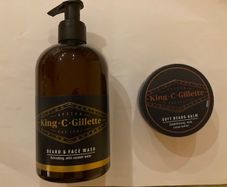 Gillette Beard and face wash and Beard Balm. New