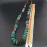 Vintage Turqouise Color Old Resin & Glass Beads Necklace Image 9