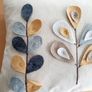 Leaf stem motif cushion Image 2