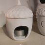 Pair of White Ceramic "Cosy" Acorn Tealight Holders (Perfect Condition) Image 6