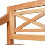 Batavia Bench 98 cm Solid Mahogany Wood Light Brown Image 5