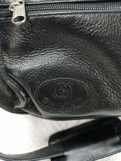 Jane Shilton Black Leather Briefcase