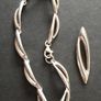 925 Matching Silver Bracelet and Pendant Set Image 2