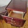 Wooden filing cabinet - mahogany style Image 2