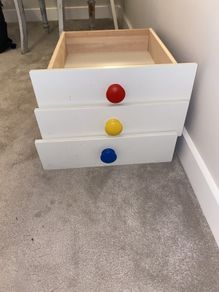3 drawers for IKEA Gonatt cot bed