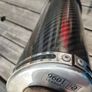 viper racing exhaust carbon fiber oval can with link pipe Image 3