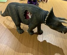 Vintage Jurassic Park Figure Triceratops JO08