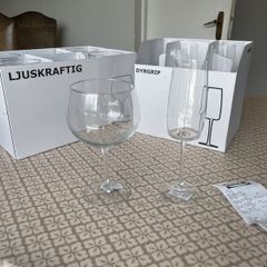 Ikea Gin & Ikea Champagne glasses (12)