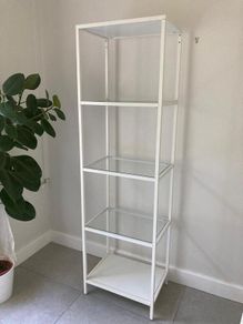 IKEA VITTSJO shelving unit (White)