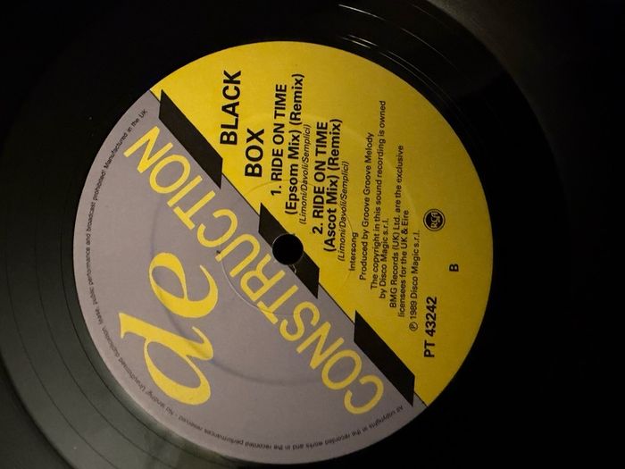Black Box Ride On Time Original 1989 UK 12 inch Vinyl Remix