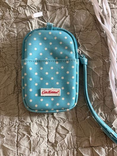 Cath Kidston Polka Dotted Blue Gadget Case for IPod, Camera Etc.