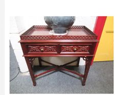 Edwardian style traytop hall table