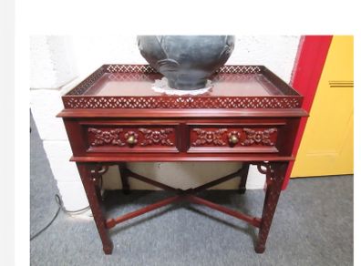 Edwardian style traytop hall table