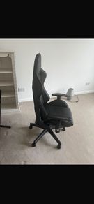 black gaming chair