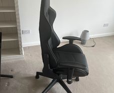 black gaming chair