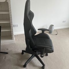black gaming chair