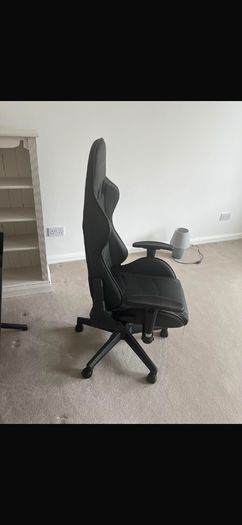 black gaming chair