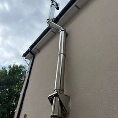 steel twin flue.