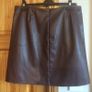 BNWT Ladies Red Wine Burgundy faux leather skirt size 16 includes postage Image 2