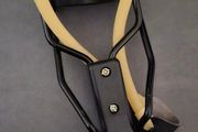 Folding slingshot with accessories.