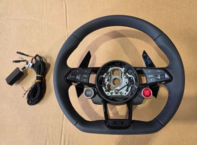 Leather Steering Wheel For Audi Tt Ttrs Tts R8 Rs4 Rs5 Rs6 Rs3 Rs7 S6 S7 S8 S1