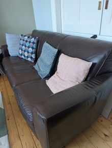 Three Seater Leather Sofa