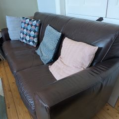 Three Seater Leather Sofa