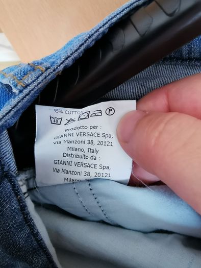 Young Versace denim short UK 10