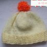 Hand knit baby hats 6-12 months Image 2